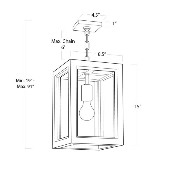Newport Lantern Small Line Drawing